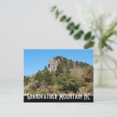 Großvater Mountain NC Postkarte (Stehend Vorderseite)