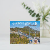 Großvater Mountain NC Postkarte (Stehend Vorderseite)