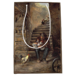 Großvater nach seinem Großvater Mittlere Geschenktüte