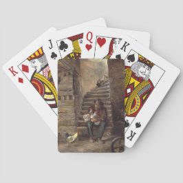 Großvater nach seinem Großvater Spielkarten