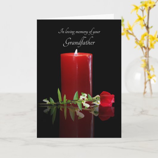 Großvater oder Opa-Beileid Karte (Gelbe Blume)