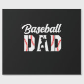 Großvater Quotes | Baseball-Vater Geschenkpapier (Flach)