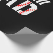 Großvater Quotes | Baseball-Vater Geschenkpapier (Ecke)