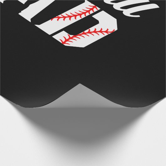 Großvater Quotes | Baseball-Vater Geschenkpapier (Ecke)