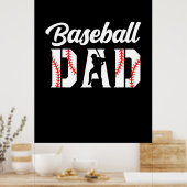 Großvater Quotes | Baseball-Vater Poster (Küche)