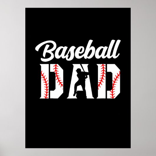 Großvater Quotes | Baseball-Vater Poster (Vorne)
