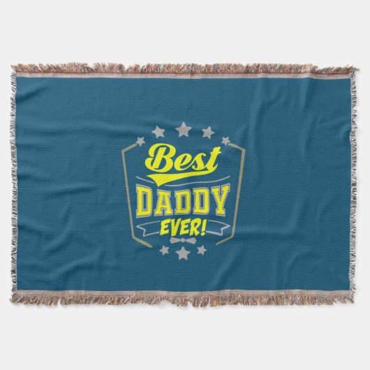 Großvater Quotes | Best Daddy Ever Decke (Vorderseite)