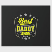 Großvater Quotes | Best Daddy Ever Geschenkpapier (Flach)