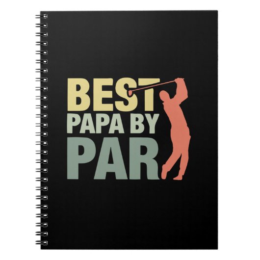 Großvater Quotes | Beste Papa Par Golf Notizblock (Vorderseite)