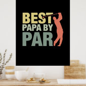 Großvater Quotes | Beste Papa Par Golf Poster (Küche)