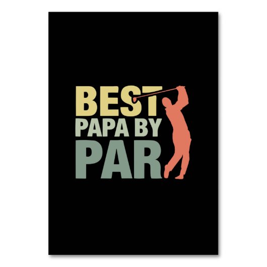 Großvater Quotes | Beste Papa Par Golf Tischnummer (Vorderseite)