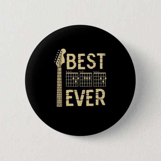 Großvater Quotes | Beste Vater-Gitarre je Button (Vorderseite)