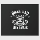 Großvater Quotes | Bester Biker-Vater Geschenkpapier (Flach)