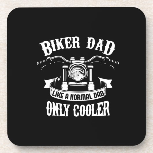 Großvater Quotes | Bester Biker-Vater Getränkeuntersetzer (Vorderseite)