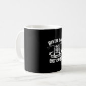 Großvater Quotes | Bester Biker-Vater Kaffeetasse (Vorderseite Links)