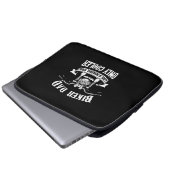 Großvater Quotes | Bester Biker-Vater Laptopschutzhülle (Vorne Knopf)
