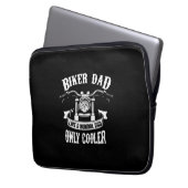 Großvater Quotes | Bester Biker-Vater Laptopschutzhülle (Vorderseite Links)