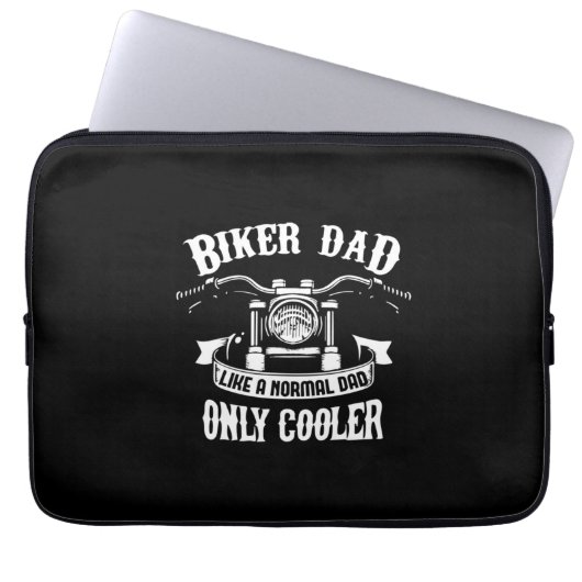 Großvater Quotes | Bester Biker-Vater Laptopschutzhülle (Vorderseite)