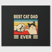 Großvater Quotes | Bester Cat Vater je Geschenkpapier (Flach)