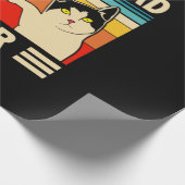 Großvater Quotes | Bester Cat Vater je Geschenkpapier (Ecke)