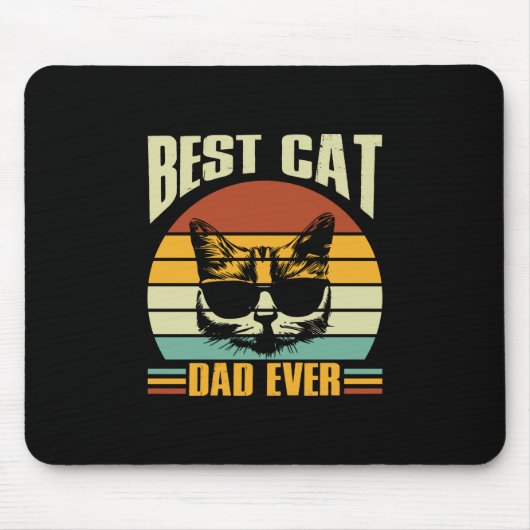 Großvater Quotes | Bester Cat Vater je Mousepad (Vorne)