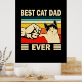 Großvater Quotes | Bester Cat Vater je Poster (Küche)