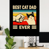 Großvater Quotes | Bester Cat Vater je Poster (Heimbüro)