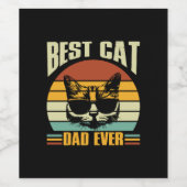 Großvater Quotes | Bester Cat Vater je Weinetikett (Einzelnes Label)