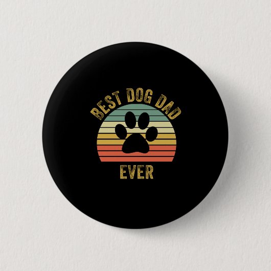 Großvater Quotes | Bester Hund-Vater je Button (Vorderseite)