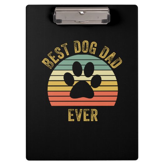 Großvater Quotes | Bester Hund-Vater je Klemmbrett (Vorderseite)