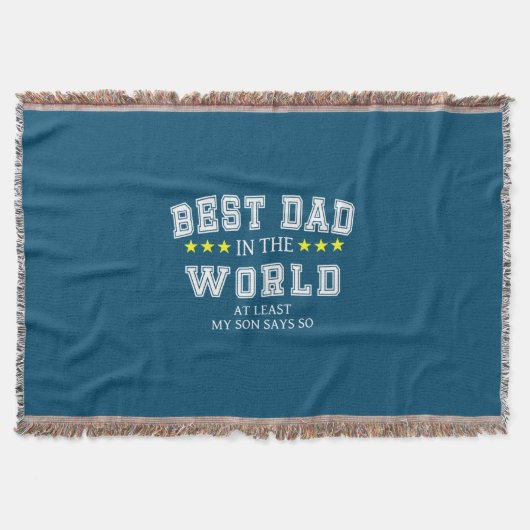 Großvater Quotes | Bester Vater in der Welt Decke (Vorderseite)