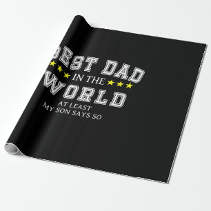 Großvater Quotes Bester Vater in der Welt Geschenkpapier