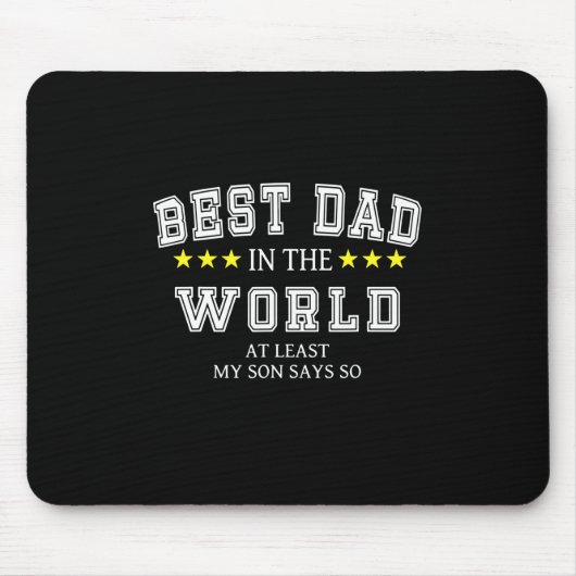 Großvater Quotes | Bester Vater in der Welt Mousepad (Vorne)
