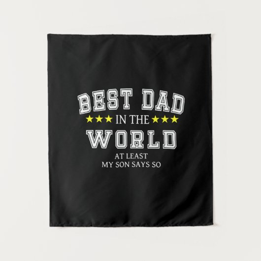 Großvater Quotes | Bester Vater in der Welt Wandteppich (Vorderseite)