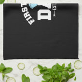 Großvater Quotes | Erstmaliger Vater 2022 Geschirrtuch (Gefaltet)