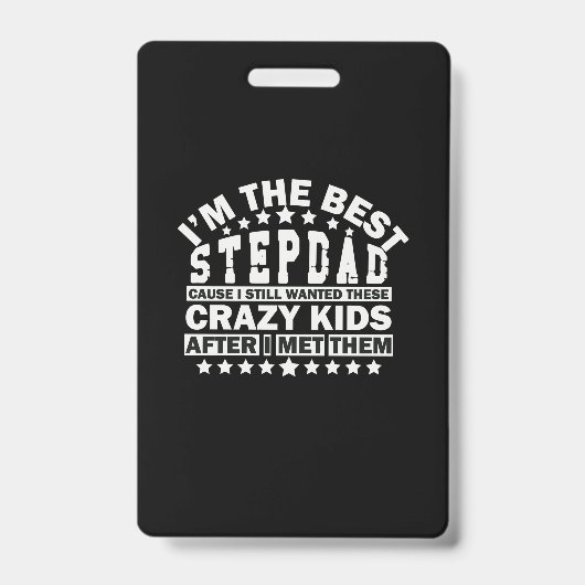 Großvater Quotes | Ich bin der beste Stepdad Ausweis (Vorderseite)