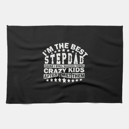 Großvater Quotes | Ich bin der beste Stepdad Geschirrtuch (Horizontal)
