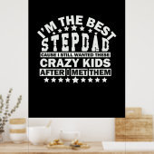 Großvater Quotes | Ich bin der beste Stepdad Poster (Küche)