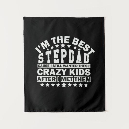 Großvater Quotes | Ich bin der beste Stepdad Wandteppich (Vorderseite)