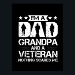Großvater Quotes | Ich bin Vater und Veteran Poster<br><div class="desc">Großvater Quotes | Ich bin Vater und Veteran</div>