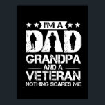 Großvater Quotes | Ich bin Vater und Veteran Poster<br><div class="desc">Großvater Quotes | Ich bin Vater und Veteran</div>
