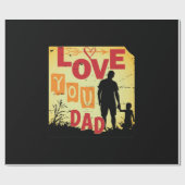 Großvater Quotes | LIEBE VATER Geschenkpapier (Flach)