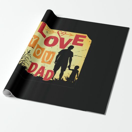 Großvater Quotes | LIEBE VATER Geschenkpapier (Ungerollt)