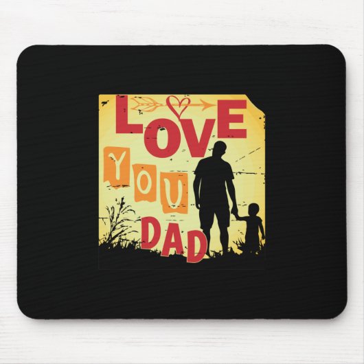 Großvater Quotes | LIEBE VATER Mousepad (Vorne)