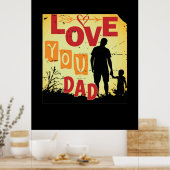 Großvater Quotes | LIEBE VATER Poster (Küche)