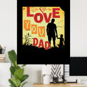 Großvater Quotes | LIEBE VATER Poster (Heimbüro)