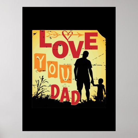 Großvater Quotes | LIEBE VATER Poster (Vorne)