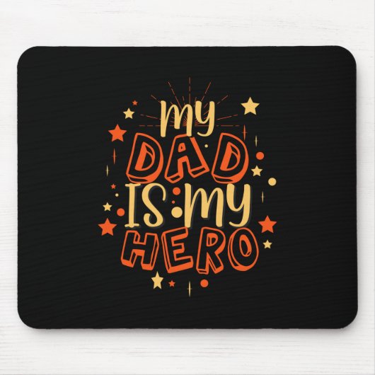 Großvater Quotes | Mein Vater ist mein Held Mousepad (Vorne)