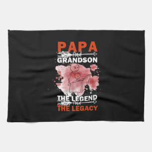 Großvater Quotes Papa und Grandson Geschirrtuch