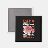Großvater Quotes | Papa und Grandson Magnet (Vorderseite/Rückseite)